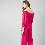 Women Pink Solid Jumpsuit
