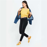 Skinny Fit Dark Washed High-Rise Jeans