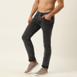 Men Black Skinny Fit Light Fade Stretchable Jeans