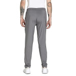 Men's Knitted Poly Cotton Grey Milange & Blue Terry Tracksuit