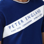 Men Blue & White Printed Cotton Night suit