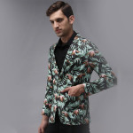 Single Breasted Printed Casual Blazer