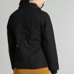 Women Black Solid Reversible Parka
